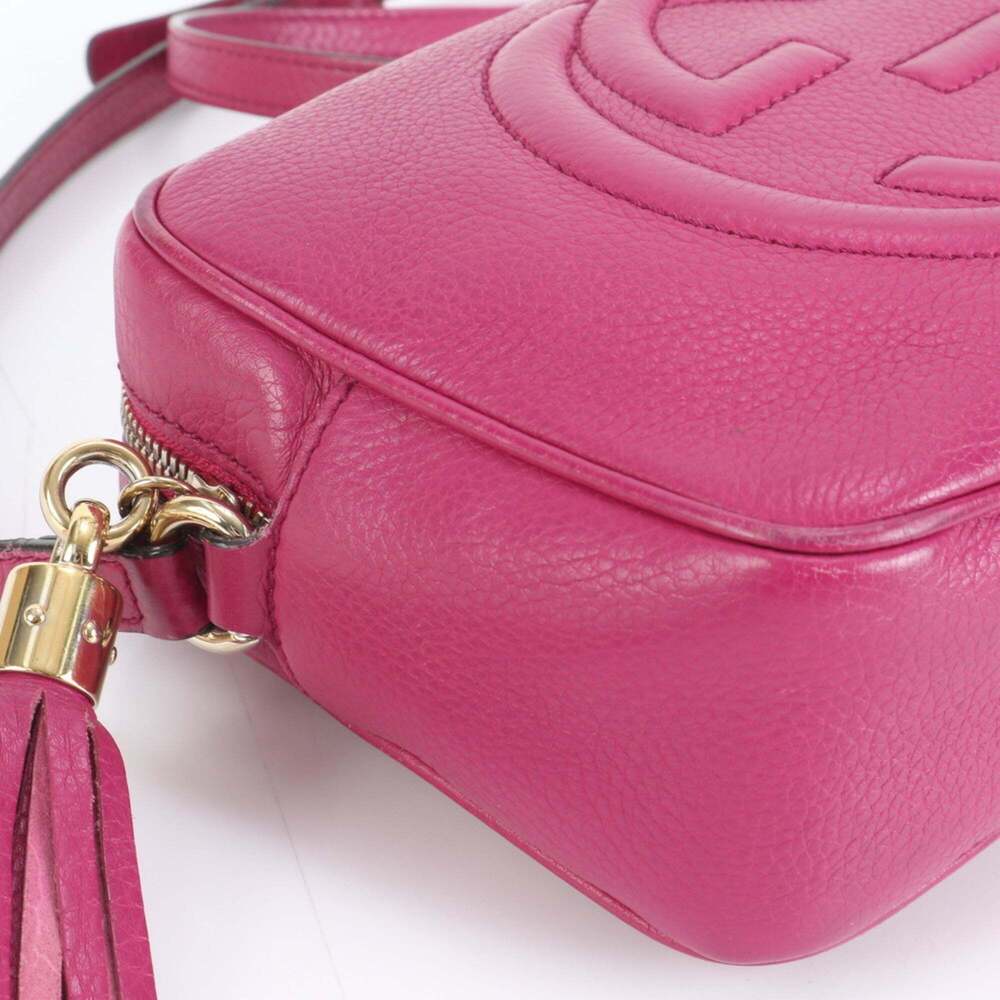 Gucci Soho Small Disco 308364 Leather Shoulder/Crossbody Bag with Tassel, Wom... - Picture 6 of 9
